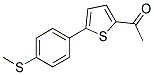 1-(5-[4-(METHYLSULFANYL)PHENYL]-2-THIENYL)ETHANONE Struktur