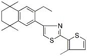 4-(3-ETHYL-5,5,8,8-TETRAMETHYL-5,6,7,8-TETRAHYDRONAPHTHALEN-2-YL)-2-(3-METHYL-2-THIENYL)-1,3-THIAZOLE Struktur