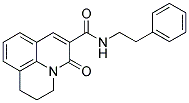 2,3-DIHYDRO-5-OXO-N-(2-PHENYLETHYL)-(1H,5H)-BENZO[IJ]QUINOLIZINE-6-CARBOXAMIDE Struktur