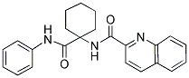 N-(1-(PHENYLCARBAMOYL)CYCLOHEXYL)QUINOLINE-2-CARBOXAMIDE Struktur