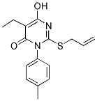 2-(ALLYLTHIO)-5-ETHYL-6-HYDROXY-3-(4-METHYLPHENYL)PYRIMIDIN-4(3H)-ONE Struktur