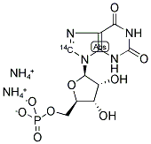 XANTHOSINE 5'-MONOPHOSPHATE, DIAMMONIUM SALT, [8-14C]- Struktur