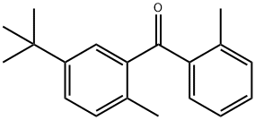 2,2'-DIMETHYL-5-TERT-BUTYLBENZOPHENONE Struktur