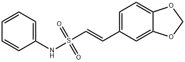 (E)-2-(1,3-BENZODIOXOL-5-YL)-N-PHENYL-1-ETHENESULFONAMIDE Struktur