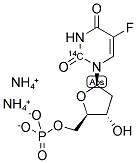 5-FLUORO 2'-DEOXYURIDINE 5'-MONOPHOSPHATE, DIAMMONIUM SALT, [2-14C]- Struktur