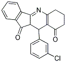 10-(3-CHLOROPHENYL)-7,8,10,10A-TETRAHYDRO-6H-INDENO[1,2-B]QUINOLINE-9,11-DIONE Struktur