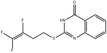 2-[(3,4,4-TRIFLUORO-3-BUTENYL)SULFANYL]-4(3H)-QUINAZOLINONE Struktur