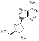 2'-DEOXYADENOSINE (U-15N5) Struktur