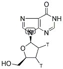 2',3'-DIDEOXYINOSINE, [2',3'-3H(N)]- Struktur