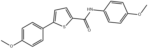 N,5-BIS(4-METHOXYPHENYL)-2-THIOPHENECARBOXAMIDE Struktur