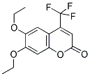 6,7-DIETHOXY-4-(TRIFLUOROMETHYL)COUMARIN Struktur