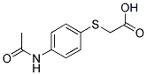 ([4-(ACETYLAMINO)PHENYL]THIO)ACETIC ACID Struktur