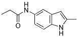 N-(2-METHYL-(1H)-INDOL-5-YL)PROPANAMIDE Struktur