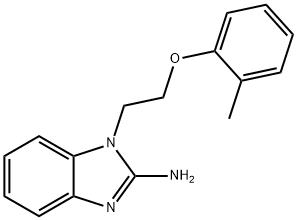 1-(2-O-TOLYLOXY-ETHYL)-1H-BENZOIMIDAZOL-2-YLAMINE Struktur