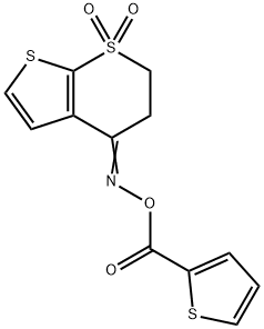 4-([(2-THIENYLCARBONYL)OXY]IMINO)-3,4-DIHYDRO-1LAMBDA6-THIENO[2,3-B]THIOPYRAN-1,1(2H)-DIONE Structure