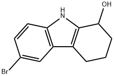 6-BROMO-2,3,4,9-TETRAHYDRO-1H-CARBAZOL-1-OL Struktur