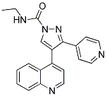 N-ETHYL-3-(PYRIDIN-4-YL)-4-(QUINOLIN-4-YL)-(1H)-PYRAZOLE-1-CARBOXAMIDE Struktur