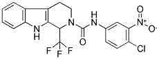 N-(4-CHLORO-3-NITROPHENYL)-1-(TRIFLUOROMETHYL)-1,3,4,9-TETRAHYDRO-2H-BETA-CARBOLINE-2-CARBOXAMIDE Struktur