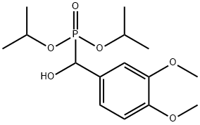 DIISOPROPYL (3,4-DIMETHOXYPHENYL)(HYDROXY)METHYLPHOSPHONATE Struktur