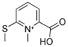 2-CARBOXY-1-METHYL-6-(METHYLSULFANYL)PYRIDINIUM Struktur