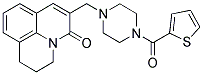 N-[(2,3-DIHYDRO-5-OXO-(1H,5H)-BENZO[IJ]QUINOLIZIN-6-YL)METHYL]-N'-[(THIEN-2-YL)CARBONYL]PIPERAZINE Struktur