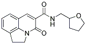 1,2-DIHYDRO-4-OXO-N-TETRAHYDROFURFURYLPYRROLO[3,2,1-IJ]QUINOLINE-5-CARBOXAMIDE Struktur