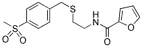 N-[2-(4-(METHYLSULPHONYL)BENZYLTHIO)ETHYL]FURAN-2-CARBOXAMIDE Struktur