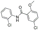 5-CHLORO-N-(2-CHLOROPHENYL)-2-METHOXYBENZAMIDE Struktur