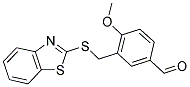 3-(BENZOTHIAZOL-2-YLSULFANYLMETHYL)-4-METHOXY-BENZALDEHYDE Struktur