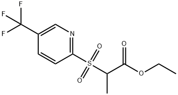 ETHYL 2-([5-(TRIFLUOROMETHYL)-2-PYRIDINYL]SULFONYL)PROPANOATE Struktur