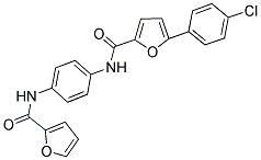 5-(4-CHLOROPHENYL)-N-[4-(2-FUROYLAMINO)PHENYL]-2-FURAMIDE Struktur