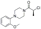 2-CHLORO-1-[4-(2-METHOXYPHENYL)PIPERAZINO]PROPAN-1-ONE Struktur