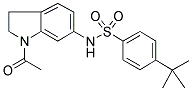 N-(1-ACETYL-2,3-DIHYDRO-(1H)-INDOL-6-YL)-4-TERT-BUTYLBENZENESULPHONAMIDE Struktur