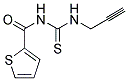 1-(PROP-2-YNYL)-3-(2-THIOPHENECARBONYL)THIOUREA Struktur