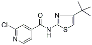 N-[4-(TERT-BUTYL)-1,3-THIAZOL-2-YL]-2-CHLOROISONICOTINAMIDE Struktur