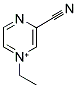 3-CYANO-1-ETHYLPYRAZIN-1-IUM Struktur