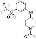 1-ACETYL-N-[3-[(TRIFLUOROMETHYL)SULPHONYL]PHENYL]PIPERIDINE-4-AMINE Struktur