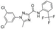 1-(3,5-DICHLOROPHENYL)-5-METHYL-N-[2-(TRIFLUOROMETHYL)PHENYL]-1H-1,2,4-TRIAZOLE-3-CARBOXAMIDE Struktur