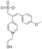 2-[1-(2-HYDROXYETHYL)PYRIDINIUM-4-YL]-3-(4-METHOXYPHENYL)PROP-2-ENE-1-SULFONATE Struktur