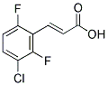 3-CHLORO-2,6-DIFLUOROCINNAMIC ACID Struktur