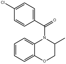 (4-CHLOROPHENYL)(3-METHYL-2,3-DIHYDRO-4H-1,4-BENZOXAZIN-4-YL)METHANONE Struktur