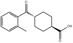 TRANS-4-(2-METHYLBENZOYL)CYCLOHEXANE-1-CARBOXYLIC ACID Struktur