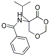 DL-5-BENZOYLAMINO-5-ISOBUTYL-4-OXO-1,3-DIOXANE Struktur