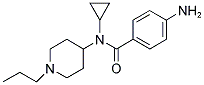 4-AMINO-N-CYCLOPROPYL-N-(1-PROPYLPIPERIDIN-4-YL)BENZAMIDE Struktur