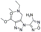 METHYL 1-(4-AMINO-1,2,5-OXADIAZOL-3-YL)-5-[(DIETHYLAMINO)METHYL]-1H-1,2,3-TRIAZOLE-4-CARBOXYLATE Struktur