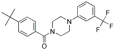 4-(TERT-BUTYL)PHENYL 4-(3-(TRIFLUOROMETHYL)PHENYL)PIPERAZINYL KETONE Struktur