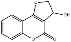 3-HYDROXY-2,3-DIHYDRO-4H-FURO[3,2-C]CHROMEN-4-ONE Struktur