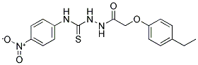 1-(2-(4-ETHYLPHENOXY)ACETYL)-4-(4-NITROPHENYL)THIOSEMICARBAZIDE Struktur