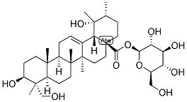 3,9,23-TRIHYDROXY-12-URSEN-28-OIC ACID GLYCOPYRANOSYL ESTER Struktur