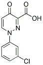 1-(3-CHLOROPHENYL)-4-OXO-1,4-DIHYDRO-3-PYRIDAZINECARBOXYLIC ACID Struktur